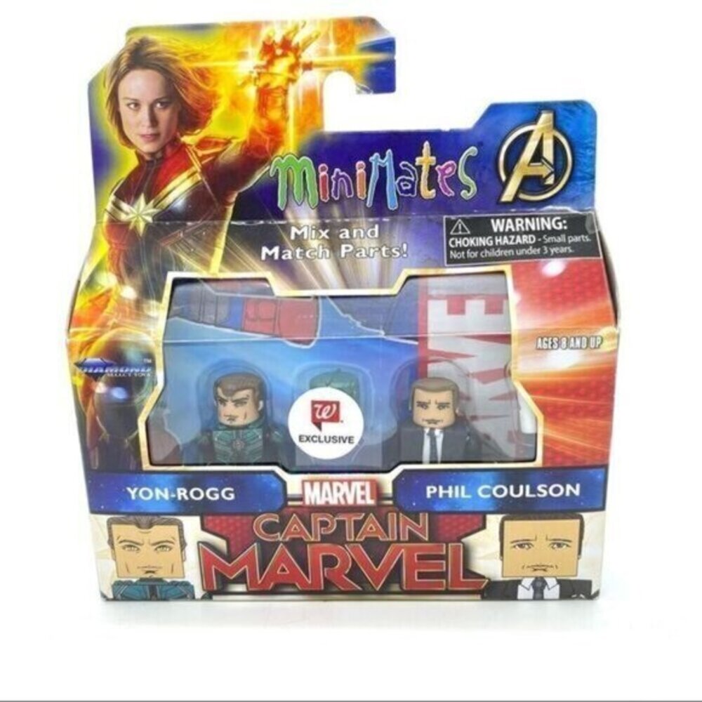 Marvel Minimates Captain Marvel Movie Series Yon-Rogg & Phil Coulson